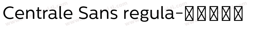Centrale Sans regula字体转换